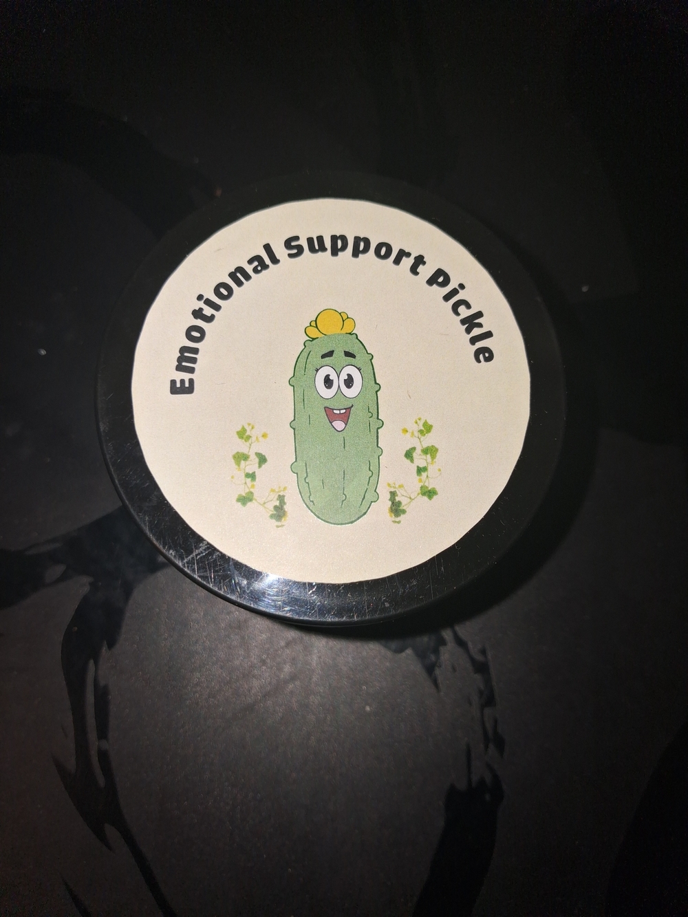 Emotional Support Pickle Party Tin - Green